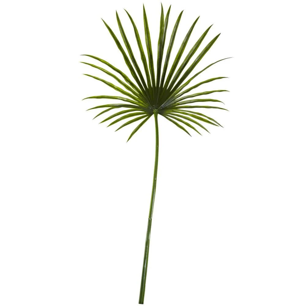 Indoor 50 In. Fan Palm Spray Artificial Plant (2-Set) 3 Indoor 50 In. Fan Palm Spray Artificial Plant (2-Set)