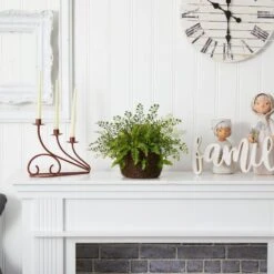 Artificial Mixed Fern With Twig And Moss Basket 10 Artificial Mixed Fern With Twig And Moss Basket -Artificial nearly natural artificial branches stems 4846 1f 1000