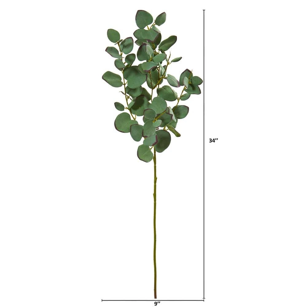34 In. Eucalyptus Artificial Branch (Set Of 6) 4 34 In. Eucalyptus Artificial Branch (Set Of 6) - Image 2
