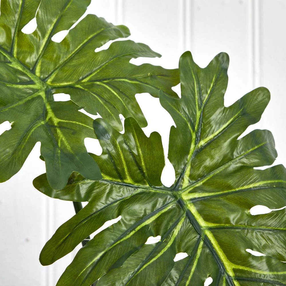 Indoor Selloum Artificial Plant In Cylinder Glass 6 Indoor Selloum Artificial Plant In Cylinder Glass - Image 5