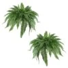 48 In. Artificial Boston Fern (Set Of 2) 2 48 In. Artificial Boston Fern (Set Of 2) -Artificial nearly natural artificial ferns 6051 s2 64 1000