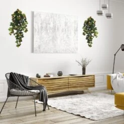 31 In. Artificial Strawberry Hanging Bush With Berry (Set Of 2) 9 31 In. Artificial Strawberry Hanging Bush With Berry (Set Of 2) -Artificial nearly natural artificial ferns 6115 s2 4f 1000