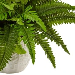 Indoor Boston Artificial Fern In White Planter 8 Indoor Boston Artificial Fern In White Planter -Artificial nearly natural artificial ferns 6308 4f 1000