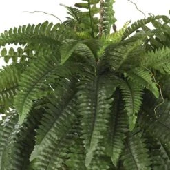Large Artificial Boston Fern Hanging Basket 10 Large Artificial Boston Fern Hanging Basket -Artificial nearly natural artificial ferns 6774 4f 1000