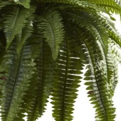 Artificial Double Giant Boston Fern Hanging Basket 11 Artificial Double Giant Boston Fern Hanging Basket -Artificial nearly natural artificial ferns 6788 1f 1000