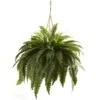 Artificial Double Giant Boston Fern Hanging Basket -Artificial nearly natural artificial ferns 6788 64 1000