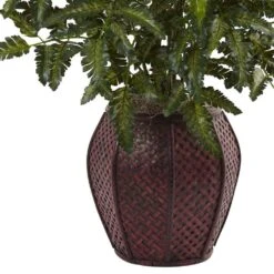 Artificial Bracken Fern With Decorative Planter 8 Artificial Bracken Fern With Decorative Planter -Artificial nearly natural artificial ferns 6887 4f 1000