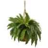 29 In. Artificial Boston Fern Hanging Basket 1 29 In. Artificial Boston Fern Hanging Basket -Artificial nearly natural artificial ferns 6931 64 1000