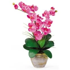 25 In. Artificial Double Phalaenopsis Silk Orchid Flower Arrangement In Dark Pink 7 25 In. Artificial Double Phalaenopsis Silk Orchid Flower Arrangement In Dark Pink -Artificial nearly natural artificial flowers 1026 dp 31 1000