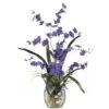 19 In. Artificial Dancing Lady Orchid Liquid Illusion Silk Flower Arrangement In Purple -Artificial nearly natural artificial flowers 1119 pp 64 1000