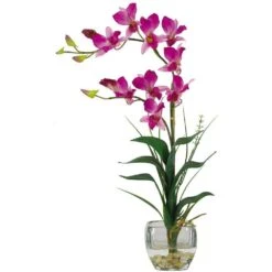 22 In. Artificial Purple Dendrobium Silk Orchid Flower Arrangement 7 22 In. Artificial Purple Dendrobium Silk Orchid Flower Arrangement -Artificial nearly natural artificial flowers 1135 pp 31 1000