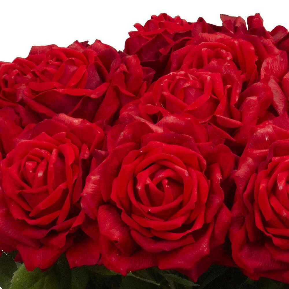 31 In. Artificial H Red Giant Rose Silk Flower Arrangement 4 31 In. Artificial H Red Giant Rose Silk Flower Arrangement - Image 2