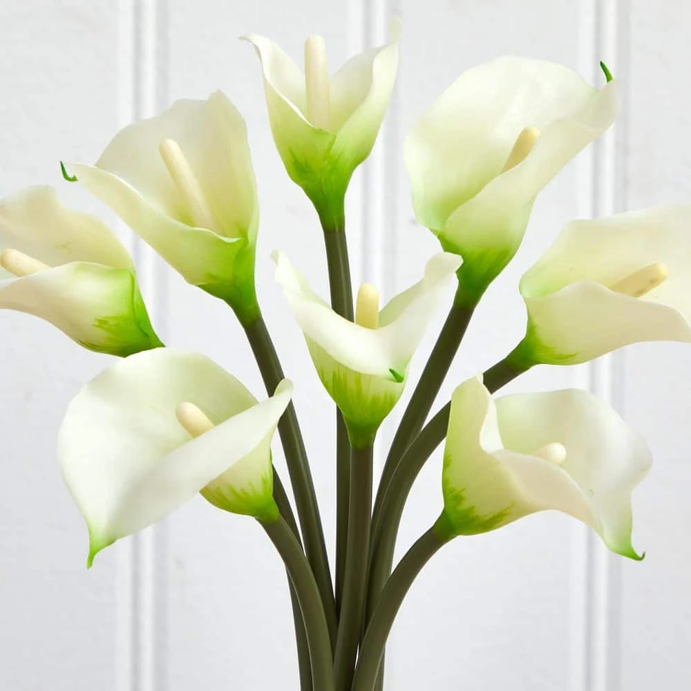Classic Calla Lily Artificial Arrangement In Cream 5 Classic Calla Lily Artificial Arrangement In Cream - Image 3
