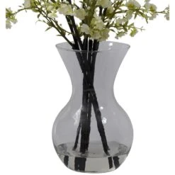 Cherry Blossoms With Vase Arrangement In White 14 Cherry Blossoms With Vase Arrangement In White -Artificial nearly natural artificial flowers 1315 wh 4f 1000