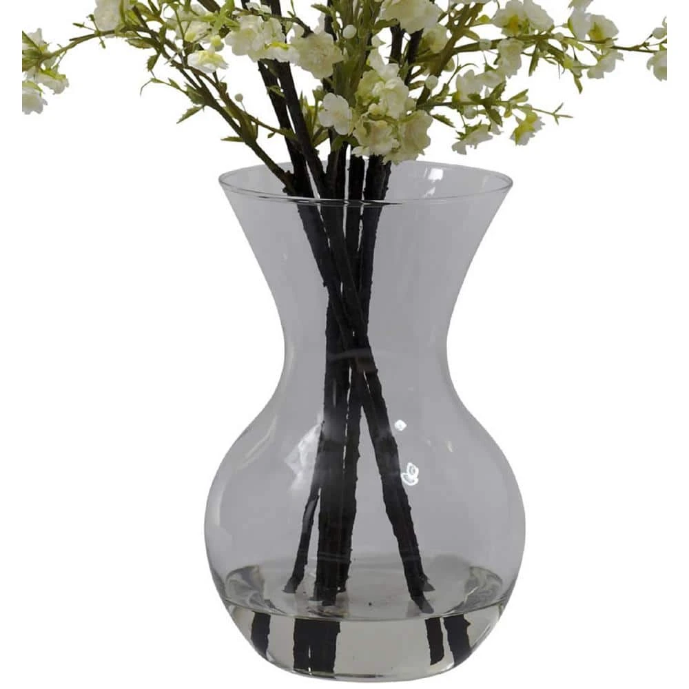 Cherry Blossoms With Vase Arrangement In White 6 Cherry Blossoms With Vase Arrangement In White - Image 4
