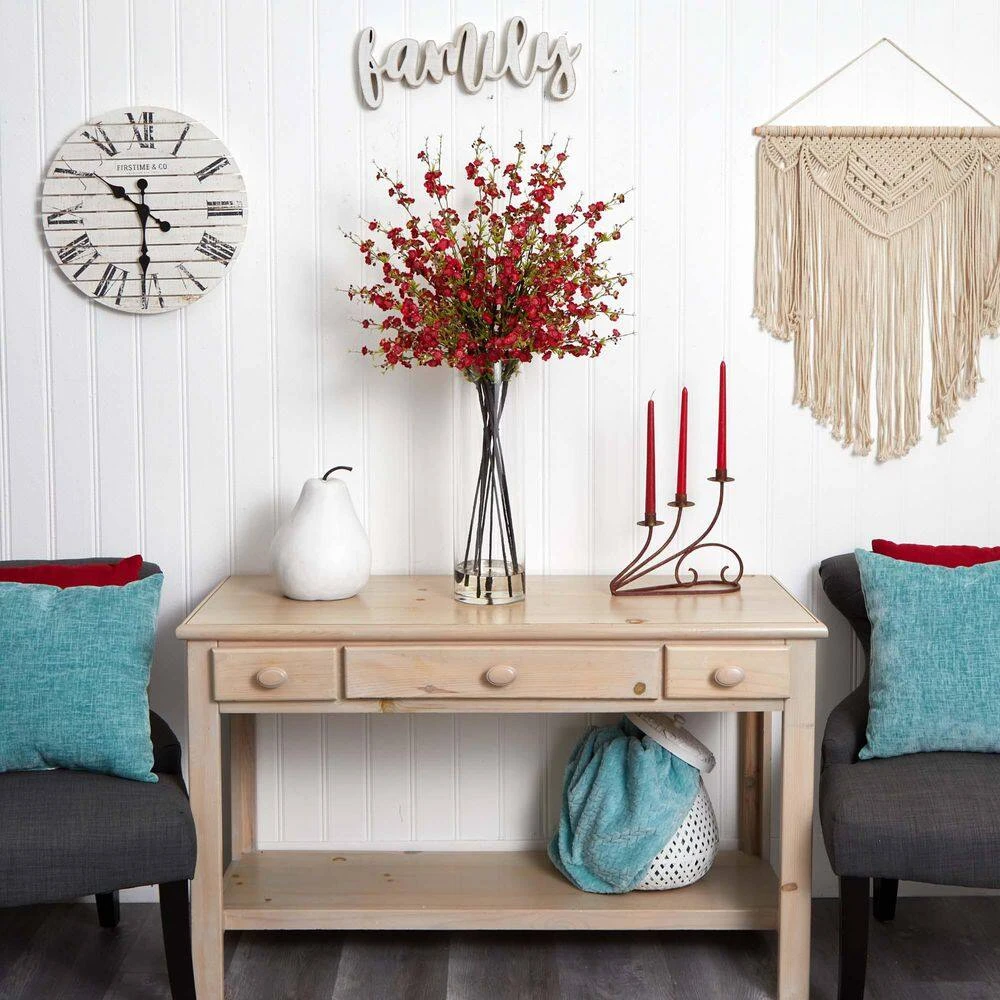 Giant Cherry Blossom Artificial Arrangement In Red 5 Giant Cherry Blossom Artificial Arrangement In Red - Image 3