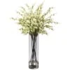 Giant Cherry Blossom Artificial Arrangement In White 2 Giant Cherry Blossom Artificial Arrangement In White -Artificial nearly natural artificial flowers 1316 wh 64 1000