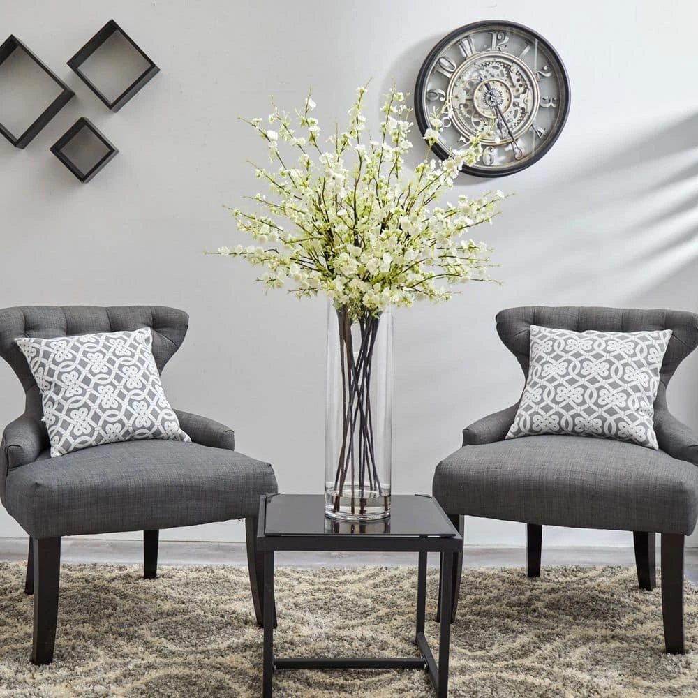 Giant Cherry Blossom Artificial Arrangement In White 9 Giant Cherry Blossom Artificial Arrangement In White - Image 7