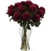 Artificial Blooming Roses With Vase 1 Artificial Blooming Roses With Vase -Artificial nearly natural artificial flowers 1328 bg 64 1000