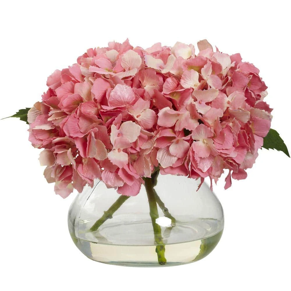 Blooming Artificial Hydrangea With Vase 4 Blooming Artificial Hydrangea With Vase - Image 2