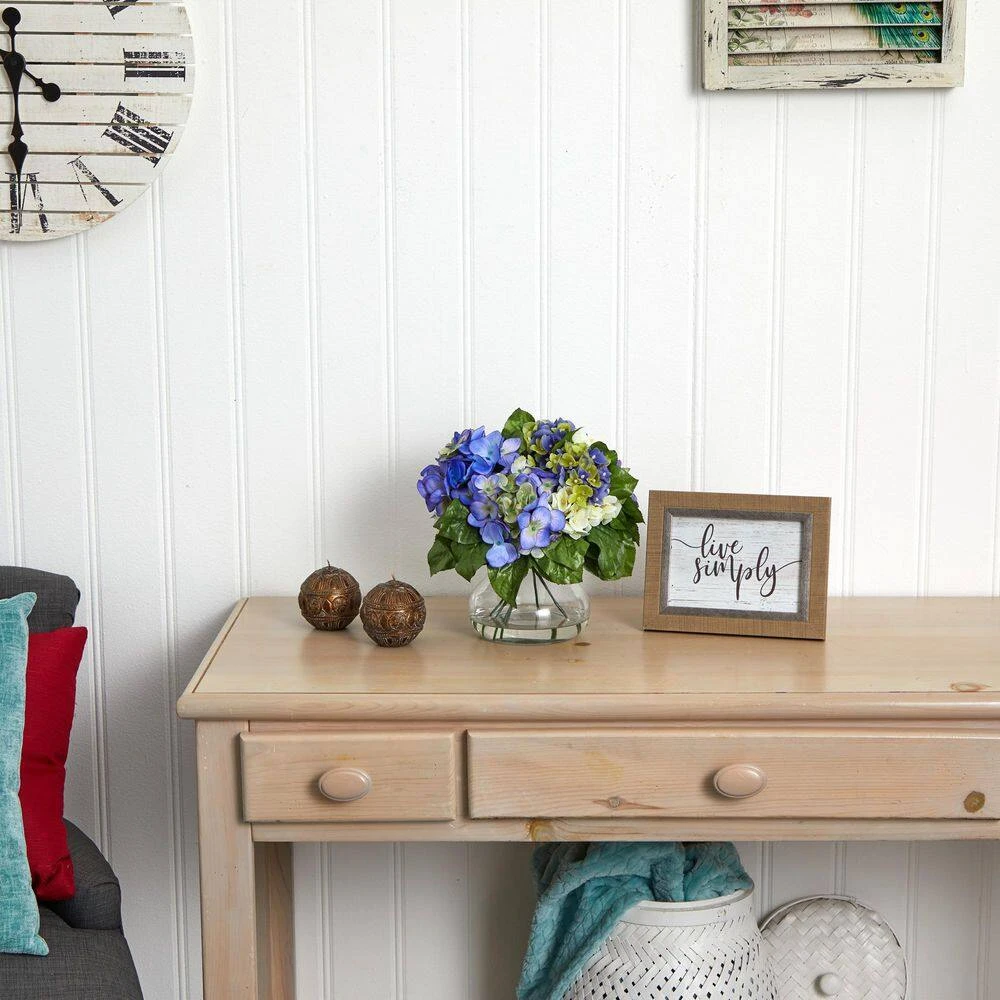 Mixed Artificial Hydrangea With Vase 6 Mixed Artificial Hydrangea With Vase - Image 4
