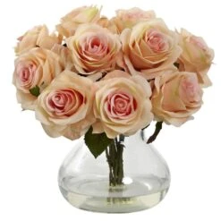 Rose Artificial Arrangement With Vase