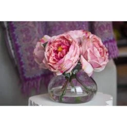 Artificial Fancy Rose With Vase 19 Artificial Fancy Rose With Vase -Artificial nearly natural artificial flowers 1391 pk 4f 1000
