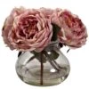 Artificial Fancy Rose With Vase 1 Artificial Fancy Rose With Vase -Artificial nearly natural artificial flowers 1391 pk 64 1000