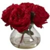 8 In Artificial Fancy Rose With Vase 2 8 In Artificial Fancy Rose With Vase -Artificial nearly natural artificial flowers 1391 rd 64 1000