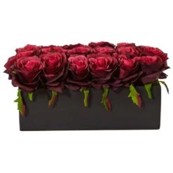 Dozen Artificial Silk Roses 10 Dozen Artificial Silk Roses -Artificial nearly natural artificial flowers 1487 bg 1f 1000
