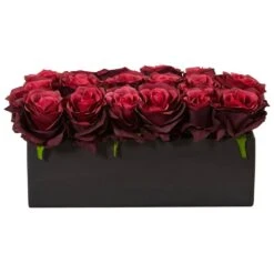 Dozen Artificial Silk Roses 11 Dozen Artificial Silk Roses -Artificial nearly natural artificial flowers 1487 bg 31 1000
