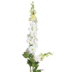 38.5 In. Artificial H White Delphinium Stem (Set Of 12) -Artificial nearly natural artificial flowers 2128 s12 wh 1f 1000