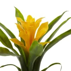 10 In. Bromeliad Artificial Flower (Set Of 6) -Artificial nearly natural artificial flowers 2237 s6 yl 1f 1000