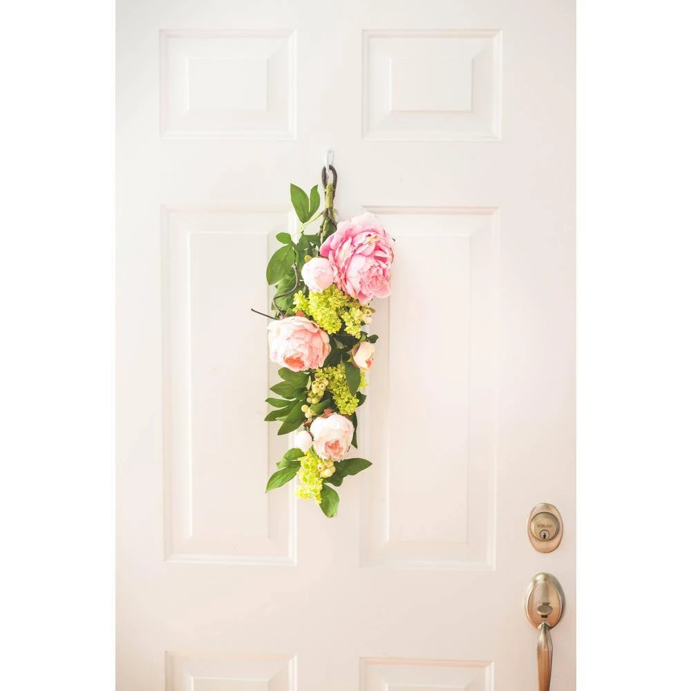 24 In. Artificial Mixed Peony And Hydrangea Teardrop 5 24 In. Artificial Mixed Peony And Hydrangea Teardrop - Image 3