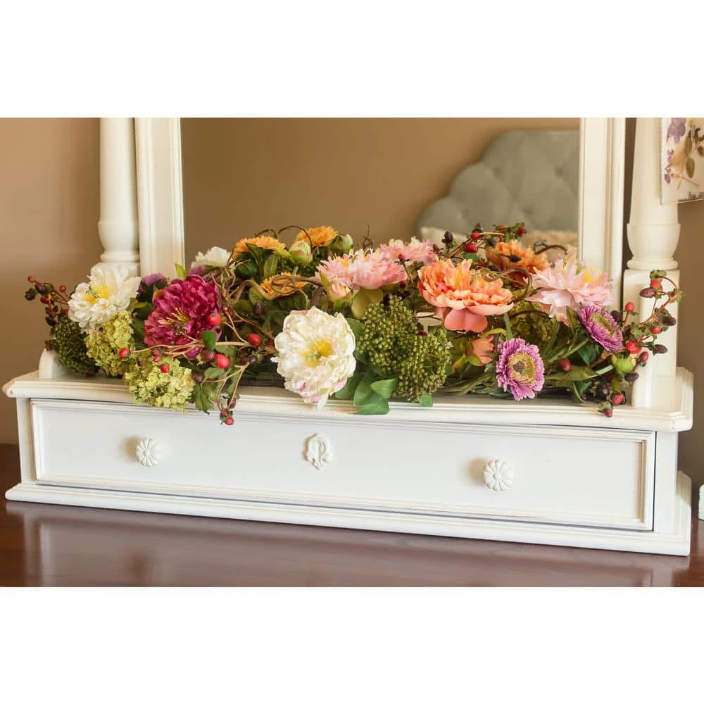 3 Ft. Artificial Peony Centerpiece Silk Flower Arrangement 6 3 Ft. Artificial Peony Centerpiece Silk Flower Arrangement - Image 4