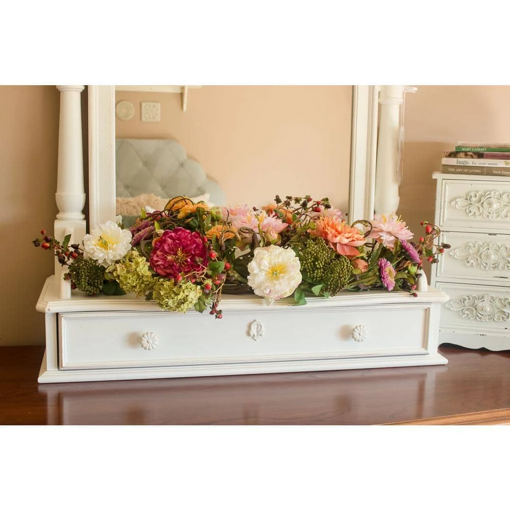 3 Ft. Artificial Peony Centerpiece Silk Flower Arrangement 7 3 Ft. Artificial Peony Centerpiece Silk Flower Arrangement - Image 5