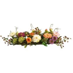 3 Ft. Artificial Peony Centerpiece Silk Flower Arrangement