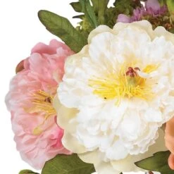 10 In. Artificial Peony Silk Arrangement -Artificial nearly natural artificial flowers 4689 4f 1000