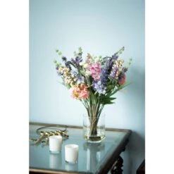 16 In. Artificial H Assorted Lavender And Hydrangea Silk Flower Arrangement 10 16 In. Artificial H Assorted Lavender And Hydrangea Silk Flower Arrangement -Artificial nearly natural artificial flowers 4760 1f 1000