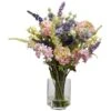 16 In. Artificial H Assorted Lavender And Hydrangea Silk Flower Arrangement 1 16 In. Artificial H Assorted Lavender And Hydrangea Silk Flower Arrangement -Artificial nearly natural artificial flowers 4760 64 1000