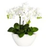 16 In. Artificial H White Phalaenopsis Silk Flower Arrangement 1 16 In. Artificial H White Phalaenopsis Silk Flower Arrangement -Artificial nearly natural artificial flowers 4804 64 1000