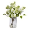 15 In. Artificial H White Lilac Silk Flower Arrangement 2 15 In. Artificial H White Lilac Silk Flower Arrangement -Artificial nearly natural artificial flowers 4805 64 1000