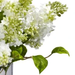 15 In. Artificial H White Lilac Silk Flower Arrangement 24 15 In. Artificial H White Lilac Silk Flower Arrangement -Artificial nearly natural artificial flowers 4805 c3 1000