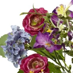 Artificial Spring Garden Floral With Vase 8 Artificial Spring Garden Floral With Vase -Artificial nearly natural artificial flowers 4822 4f 1000