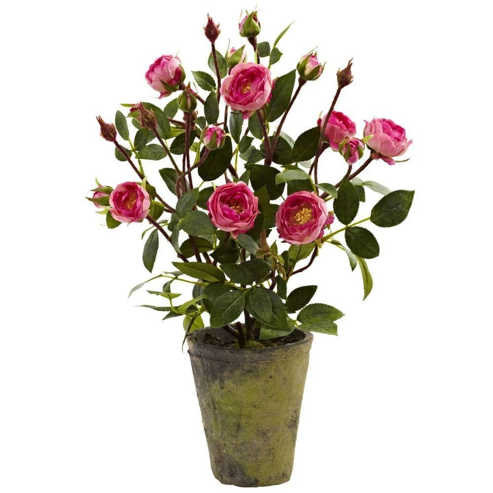 Indoor 14 In. Artificial French Rose Garden 3 Indoor 14 In. Artificial French Rose Garden