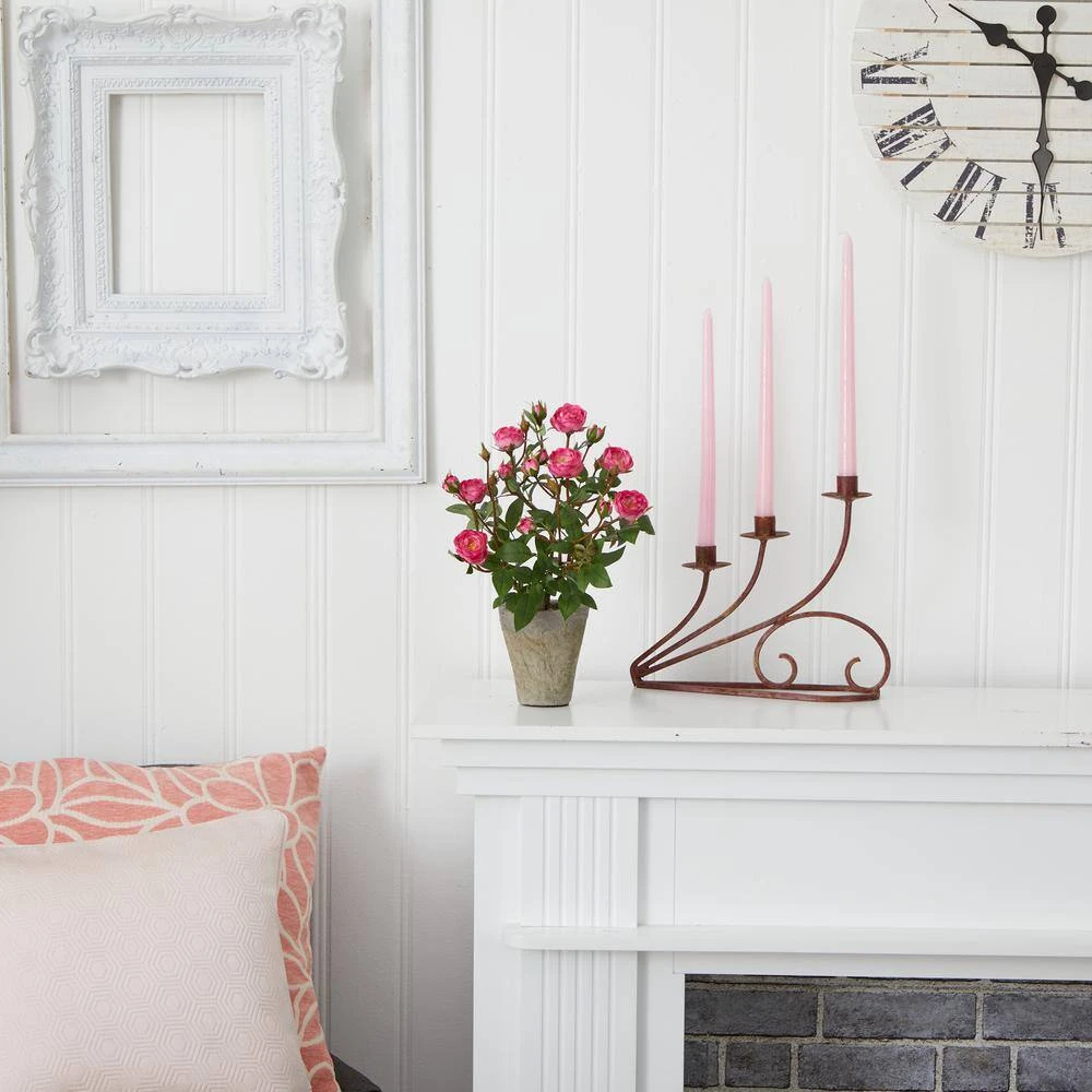 Indoor 14 In. Artificial French Rose Garden 4 Indoor 14 In. Artificial French Rose Garden - Image 2