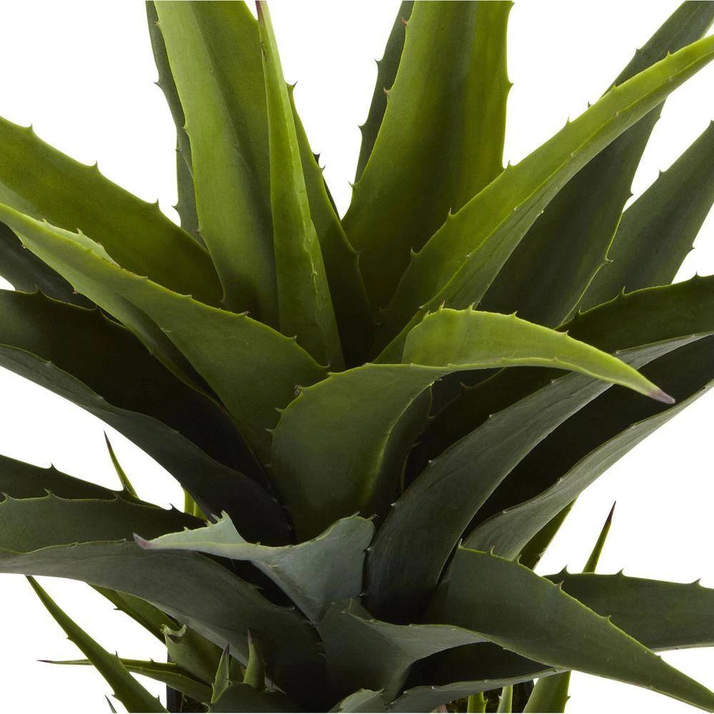 Artificial Agave Plant With Black Planter 5 Artificial Agave Plant With Black Planter - Image 3