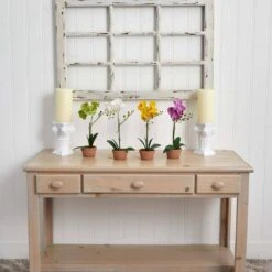 Artificial Phalaenopsis Orchid With Clay Vase (Set Of 4) 14 Artificial Phalaenopsis Orchid With Clay Vase (Set Of 4) -Artificial nearly natural artificial flowers 4991 s4 fa 1000