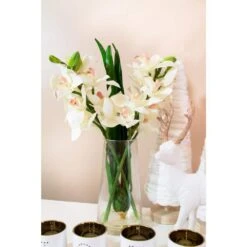 Artificial Cymbidium Orchid With Vase 8 Artificial Cymbidium Orchid With Vase -Artificial nearly natural artificial flowers 4992 c3 1000