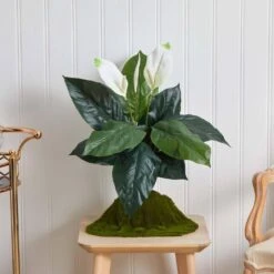 Indoor 24 In. Spathiphyllum Artificial Plant (3-Set) -Artificial nearly natural artificial flowers 6030 s3 31 1000